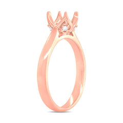 0.06ct 14k Rose Gold Diamond Semi-mount Ring for 0.75ct Center 0.06ct 14k Rose Gold Diamond Semi-mount Ring for 0.75ct Center