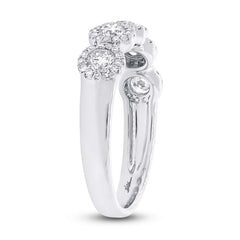 0.70ct 14k White Gold Diamond Lady's Band Size 6.5 0.70ct 14k White Gold Diamond Lady's Band Size 6.5