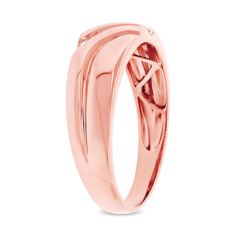 0.06ct 14k Rose Gold Diamond Men's Band 0.06ct 14k Rose Gold Diamond Men's Band