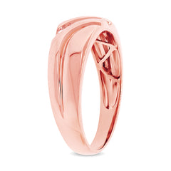 0.06ct 14k Rose Gold Diamond Men's Band 0.06ct 14k Rose Gold Diamond Men's Band