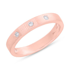 0.07ct 14k Rose Gold Diamond Lady's Band Size 7.25 0.07ct 14k Rose Gold Diamond Lady's Band Size 7.25