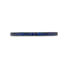 0.24ct 14k White Gold Blue Sapphire Lady's Band 0.24ct 14k White Gold Blue Sapphire Lady's Band