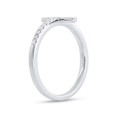 0.05ct 14k White Gold Diamond Cross Ring Size 2.5 0.05ct 14k White Gold Diamond Cross Ring Size 2.5