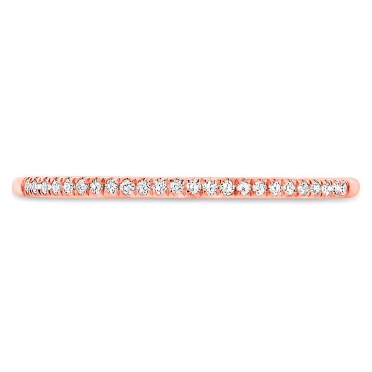 0.06ct 14k Rose Gold Diamond Lady's Band Size 6.25 0.06ct 14k Rose Gold Diamond Lady's Band Size 6.25