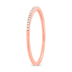 0.06ct 14k Rose Gold Diamond Lady's Band Size 6.25 0.06ct 14k Rose Gold Diamond Lady's Band Size 6.25