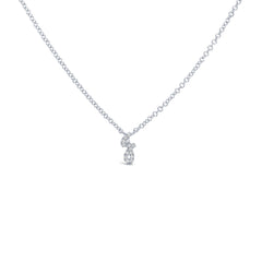 0.03ct 14k White Gold Diamond Letter "J" Necklace 0.03ct 14k White Gold Diamond Letter "J" Necklace