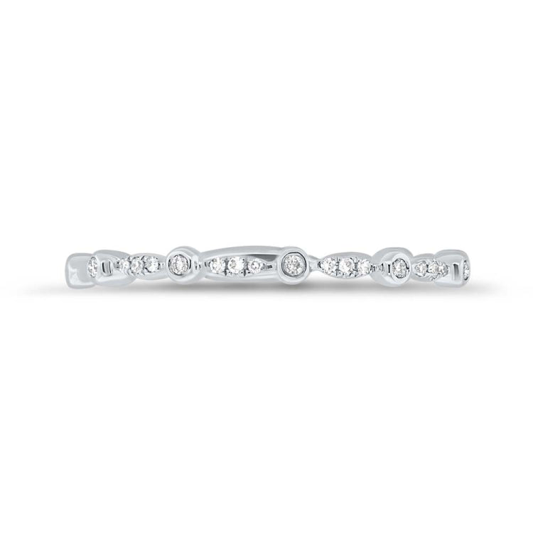 0.06ct 14k White Gold Diamond Lady's Band Size 4.5 0.06ct 14k White Gold Diamond Lady's Band Size 4.5