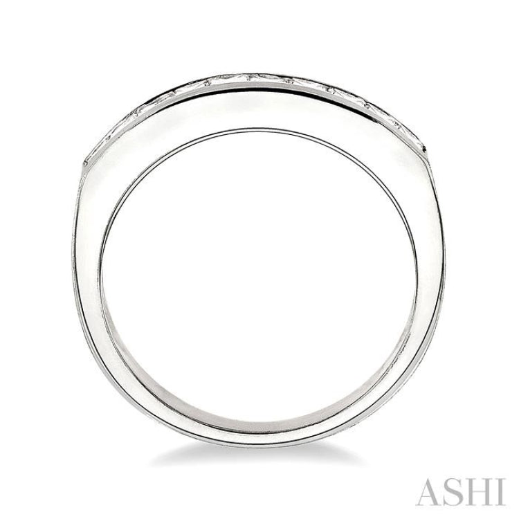 1/2 Ctw Princess Cut Diamond Wedding Band in 14K White Gold 1/2 Ctw Princess Cut Diamond Wedding Band in 14K White Gold