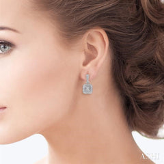 1/20 ctw Single Cut Diamond Vintage Earrings in Sterling Silver 1/20 ctw Single Cut Diamond Vintage Earrings in Sterling Silver