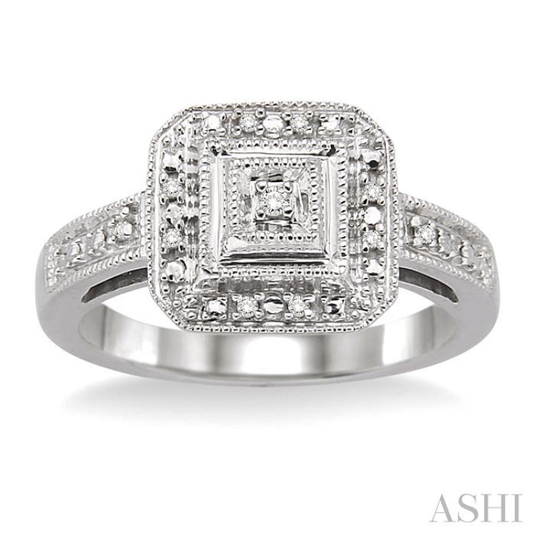 1/20 ctw Single Cut Diamond Ring in Sterling Silver 1/20 ctw Single Cut Diamond Ring in Sterling Silver