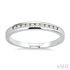 1/10 ctw Round Cut Diamond Band in 10K White Gold 1/10 ctw Round Cut Diamond Band in 10K White Gold