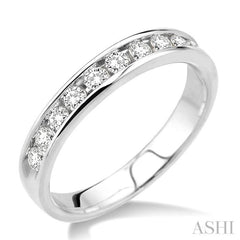 1/2 Ctw Round Cut Diamond Wedding Band in 14K White Gold 1/2 Ctw Round Cut Diamond Wedding Band in 14K White Gold
