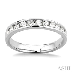 1/2 Ctw Round Cut Diamond Wedding Band in 14K White Gold 1/2 Ctw Round Cut Diamond Wedding Band in 14K White Gold