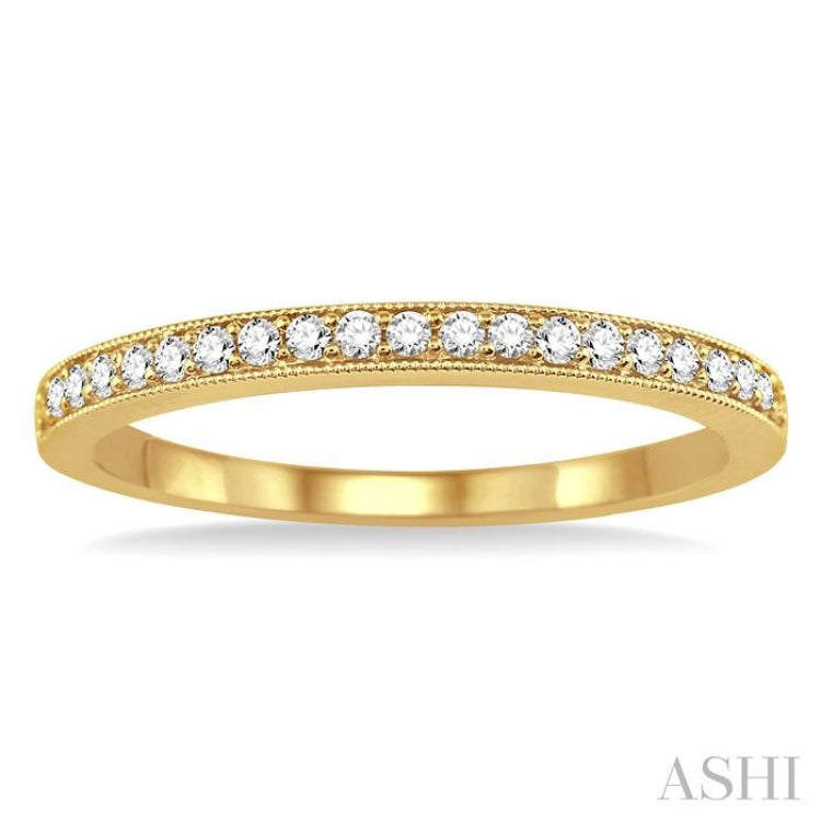 1/5 ctw Round Cut Diamond Wedding Band in 14K Yellow Gold 1/5 ctw Round Cut Diamond Wedding Band in 14K Yellow Gold