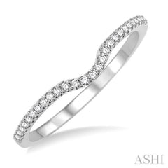 1/6 ctw Round Cut Diamond Wedding Band in 14K White Gold 1/6 ctw Round Cut Diamond Wedding Band in 14K White Gold