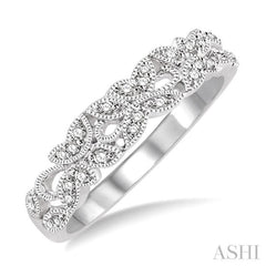 1/6 Ctw Round Cut Diamond Wedding Band in 14K White Gold 1/6 Ctw Round Cut Diamond Wedding Band in 14K White Gold
