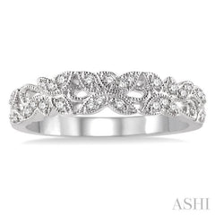 1/6 Ctw Round Cut Diamond Wedding Band in 14K White Gold 1/6 Ctw Round Cut Diamond Wedding Band in 14K White Gold