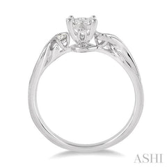 1/3 ctw Round Cut Diamond Lovebright Engagement Ring in 14K White Gold 1/3 ctw Round Cut Diamond Lovebright Engagement Ring in 14K White Gold