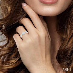 1/3 ctw Round Cut Diamond Lovebright Engagement Ring in 14K White Gold 1/3 ctw Round Cut Diamond Lovebright Engagement Ring in 14K White Gold