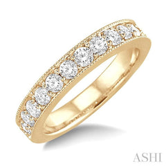 3/4 ctw Round Cut Diamond Wedding Band in 14K Yellow Gold 3/4 ctw Round Cut Diamond Wedding Band in 14K Yellow Gold