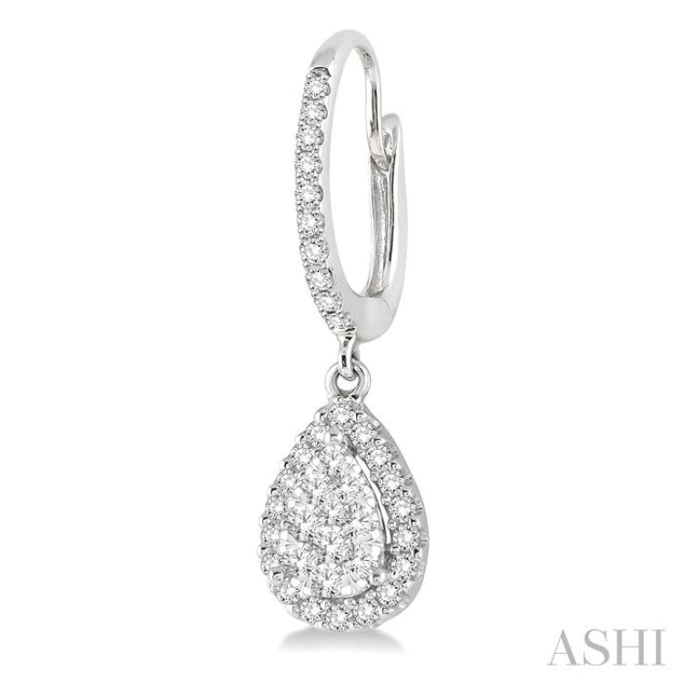 3/8 ctw Pear Shape Diamond Lovebright Earrings in 14K White Gold 3/8 ctw Pear Shape Diamond Lovebright Earrings in 14K White Gold