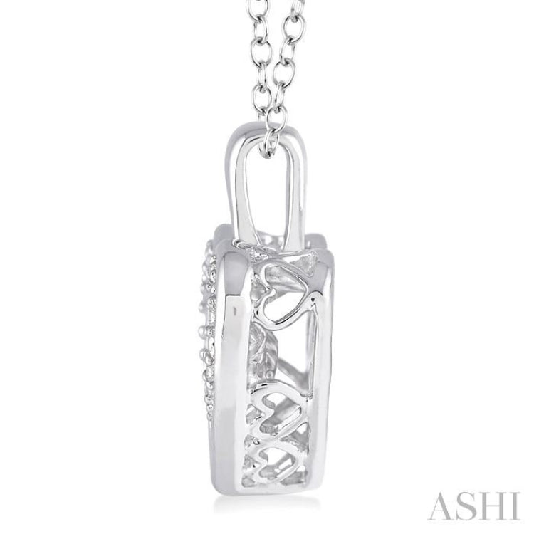 1/20 Ctw Heart Shape Diamond Emotion Pendant in Sterling Silver with Chain 1/20 Ctw Heart Shape Diamond Emotion Pendant in Sterling Silver with Chain