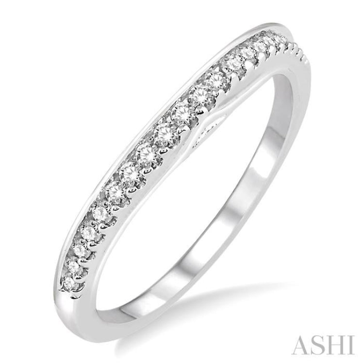1/4 Ctw Round Cut Diamond Wedding Band in 14K White Gold 1/4 Ctw Round Cut Diamond Wedding Band in 14K White Gold