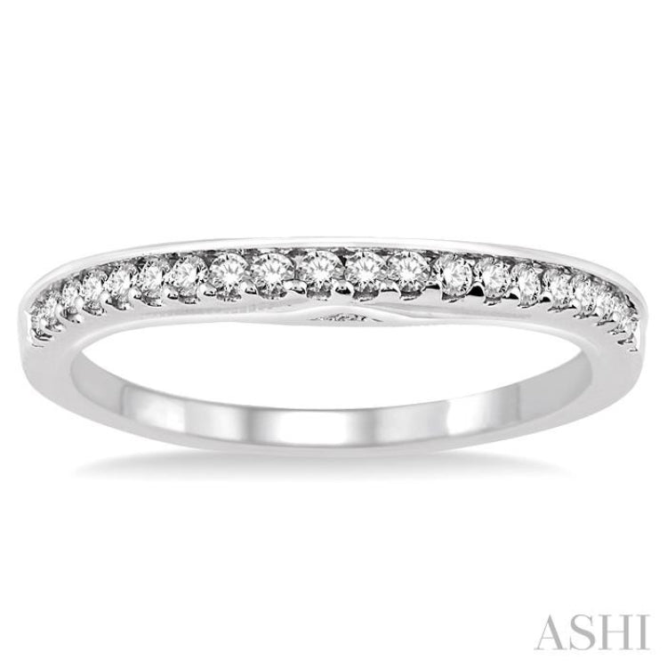 1/4 Ctw Round Cut Diamond Wedding Band in 14K White Gold 1/4 Ctw Round Cut Diamond Wedding Band in 14K White Gold