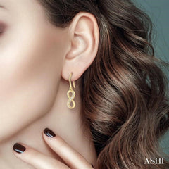 1/6 Ctw Round Cut Diamond Infinity Petite Earrings in 14K Yellow Gold 1/6 Ctw Round Cut Diamond Infinity Petite Earrings in 14K Yellow Gold