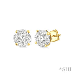 1/6 Ctw Lovebright Round Cut Diamond Stud Earrings in 14K Yellow Gold 1/6 Ctw Lovebright Round Cut Diamond Stud Earrings in 14K Yellow Gold