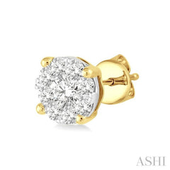 1/6 Ctw Lovebright Round Cut Diamond Stud Earrings in 14K Yellow Gold 1/6 Ctw Lovebright Round Cut Diamond Stud Earrings in 14K Yellow Gold