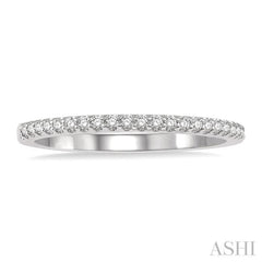1/10 ctw Round Cut Diamond Wedding Band in 14K White Gold 1/10 ctw Round Cut Diamond Wedding Band in 14K White Gold