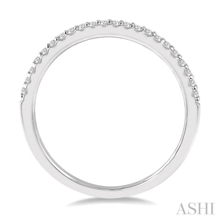 1/10 ctw Round Cut Diamond Wedding Band in 14K White Gold 1/10 ctw Round Cut Diamond Wedding Band in 14K White Gold