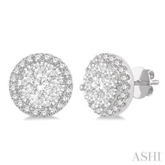 1 Ctw Lovebright Round Cut Diamond Stud Earrings in 14K White Gold 1 Ctw Lovebright Round Cut Diamond Stud Earrings in 14K White Gold