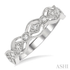 1/8 Ctw Encased Diamond & Circular Shape Mount Round Cut Diamond Fashion Band in 14K White Gold 1/8 Ctw Encased Diamond & Circular Shape Mount Round Cut Diamond Fashion Band in 14K White Gold