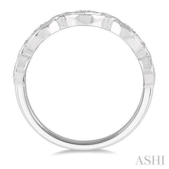 1/8 Ctw Encased Diamond & Circular Shape Mount Round Cut Diamond Fashion Band in 14K White Gold 1/8 Ctw Encased Diamond & Circular Shape Mount Round Cut Diamond Fashion Band in 14K White Gold