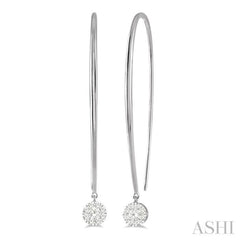1/3 Ctw Round Dangler Lovebright Diamond Earring in 14K White Gold 1/3 Ctw Round Dangler Lovebright Diamond Earring in 14K White Gold