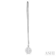 1/2 Ctw Round Dangler Lovebright Diamond Earring in 14K White Gold 1/2 Ctw Round Dangler Lovebright Diamond Earring in 14K White Gold