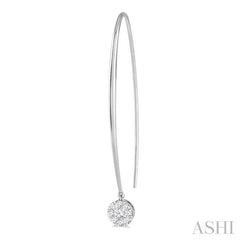 1/2 Ctw Round Dangler Lovebright Diamond Earring in 14K White Gold 1/2 Ctw Round Dangler Lovebright Diamond Earring in 14K White Gold