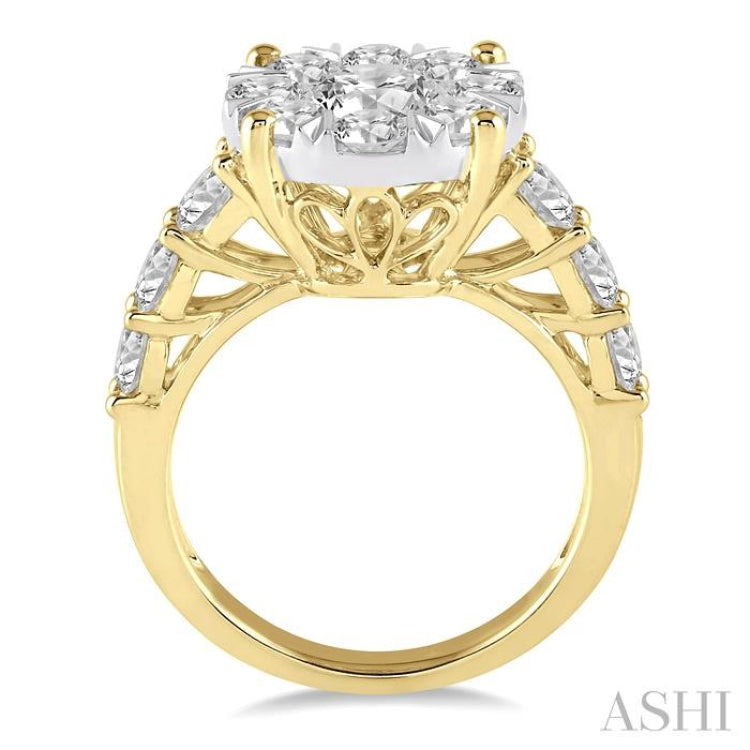 2 ctw Round Diamond Lovebright Ring in 14K Yellow and White Gold 2 ctw Round Diamond Lovebright Ring in 14K Yellow and White Gold