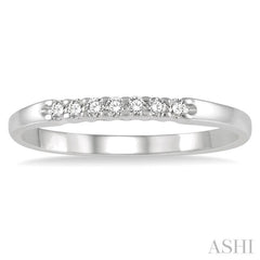 1/10 Ctw 7 Stone Round Cut Diamond Wedding Band in 14K White Gold 1/10 Ctw 7 Stone Round Cut Diamond Wedding Band in 14K White Gold