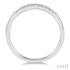 1/10 ctw 11 Stone Round Cut Diamond Wedding Band in 14K White Gold 1/10 ctw 11 Stone Round Cut Diamond Wedding Band in 14K White Gold