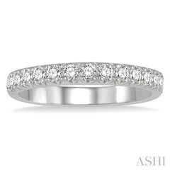 1/2 Ctw 15Stones Round Cut Diamond Wedding Band in 14K White Gold 1/2 Ctw 15Stones Round Cut Diamond Wedding Band in 14K White Gold