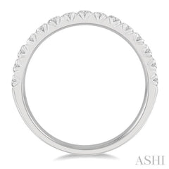 1/2 Ctw 15Stones Round Cut Diamond Wedding Band in 14K White Gold 1/2 Ctw 15Stones Round Cut Diamond Wedding Band in 14K White Gold