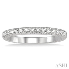 1/4 Ctw 15Stones Round Cut Diamond Wedding Band in 14K White Gold 1/4 Ctw 15Stones Round Cut Diamond Wedding Band in 14K White Gold