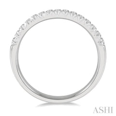 1/4 Ctw 15Stones Round Cut Diamond Wedding Band in 14K White Gold 1/4 Ctw 15Stones Round Cut Diamond Wedding Band in 14K White Gold