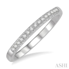 1/10 Ctw 15Stones Round Cut Diamond Wedding Band in 14K White Gold 1/10 Ctw 15Stones Round Cut Diamond Wedding Band in 14K White Gold