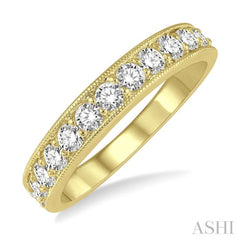 3/4 ctw Round Cut Diamond Wedding Band in 14K Yellow Gold 3/4 ctw Round Cut Diamond Wedding Band in 14K Yellow Gold