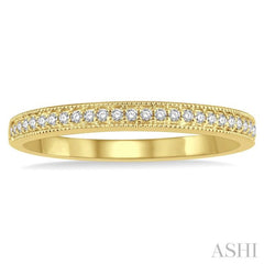 1/10 Ctw Round Cut Diamond Wedding Band in 14K Yellow Gold 1/10 Ctw Round Cut Diamond Wedding Band in 14K Yellow Gold