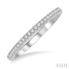 1/6 ctw Round Cut Diamond Wedding Band in 14K White Gold 1/6 ctw Round Cut Diamond Wedding Band in 14K White Gold